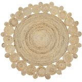 GOLGEN - Laagpolig vloerkleed - Beige - 120 cm - Jute