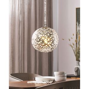 Vintage plafond hanglamp licht oosterse marokkaans snijwerk zilver Volta