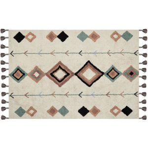 ESKISEHIR - Laagpolig vloerkleed - Multicolor - 140 x 200 cm - Katoen