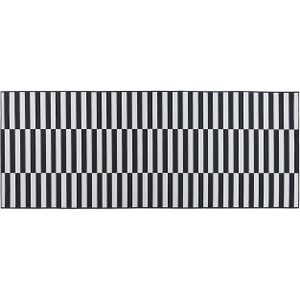PACODE - Laagpolig vloerkleed - Wit - 80 x 200 cm - Polyester