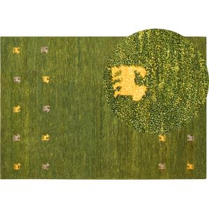 YULAFI - Modern vloerkleed - Groen - 160 x 230 cm - Wol