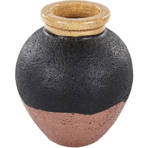 Beliani DAULIS - Decoratieve vaas - Zwart - Terracotta