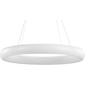 Hanglamp Wit Staal Aluminium Ingebouwde LED Lampen Ring Ronde Vorm Hangende Moderne Glamour Verlichting