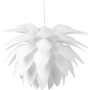 Plafondlamp wit 162 cm hanglamp plastic bloemblaadjes bloem lampenkap modern