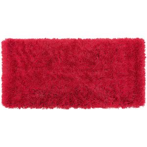 CIDE - Shaggy vloerkleed - Rood - 80 x 150 cm - Polyester