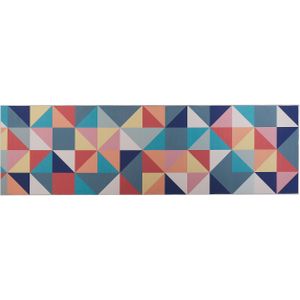 VILLUKURI - Laagpolig vloerkleed - Multicolor - 60x200 cm - Polyester