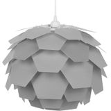 Hanglamp grijze plastic dennenappel bol lampenkap