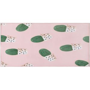 ELDIVAN - Laagpolig vloerkleed - Roze - 80 x 150 cm - Polyester