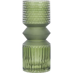 Beliani VRADETO - Decoratieve Vaas - Groen - Glas