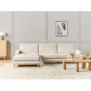 SIGGARD - Hoekbank - Lichtbeige - Rechtszijdig - Corduroy