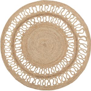 DIKILI - Laagpolig vloerkleed - Beige - 120 cm - Jute