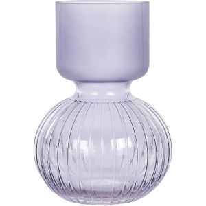 Beliani THETIDIO - Decoratieve Vaas - Paars - Glas
