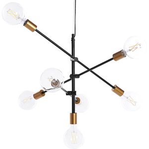 Beliani CREMERA - Hanglamp - Zwart - Metaal