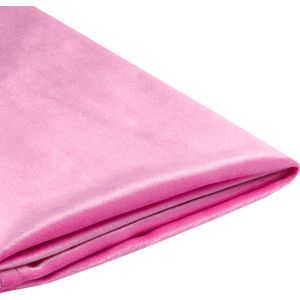 Bedframe hoes bekleding fuchsia fluweel voor bed 90 x 200 cm eenpersoons afneembaar wasbaar