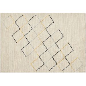 TEZPUR - Laagpolig vloerkleed - Beige - 160 x 230 cm - Katoen