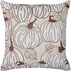 GOURD - Sierkussen - Beige - 45 x 45 cm - Fluweel