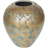 Beliani NIDA - Decoratieve vaas - goud - Keramiek