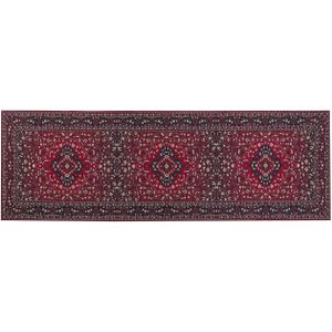 VADKADAM - Laagpolig vloerkleed - Rood - 80 x 240 cm - Polyester