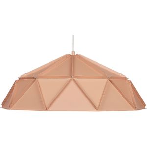 Hanglamp roze metaal geometrische vorm 1-lichts modern industrieel ontwerp