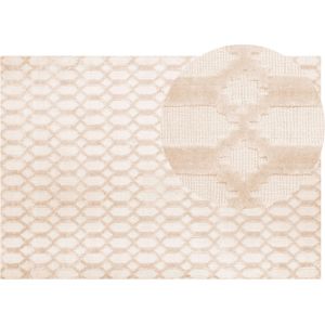 CIZRE - Laagpolig vloerkleed - Beige - 160 x 230 cm - Viscose