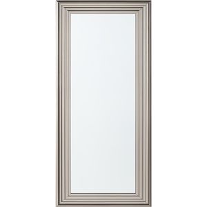 Wandspiegel zilver 50 x 130 cm kunststof met elegante uitstraling rechthoekig klassiek