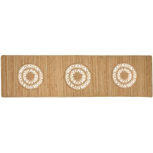 HATIPOGLU - Laagpolig vloerkleed - Beige - 80 x 300 cm - Jute