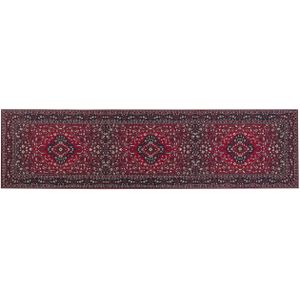 VADKADAM - Laagpolig vloerkleed - Rood - 80 x 300 cm - Polyester