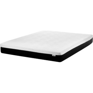 Gel schuimmatras hard wit en zwart EU kingsize maat 160x200 met rits verwijderbare polyester hoes slaapkamer accessoires