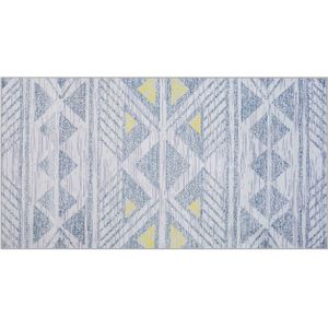 KARGI - Laagpolig vloerkleed - Grijs - 80 x 150 cm - Polyester