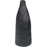 Beliani FLORENTIA - Decoratieve vaas - zwart - Keramiek