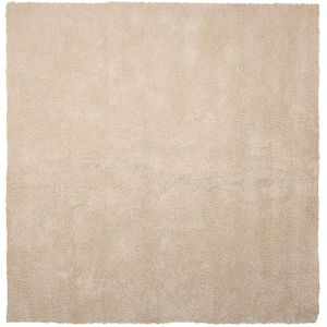 DEMRE - Shaggy Vloerkleed - Beige - 200 X 200 cm - Polyester