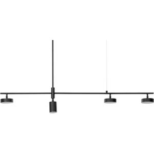 Hanglamp Zwart Metaal 4-Lichts LED Modern Design Keuken Eetkamer
