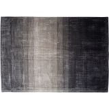 ERCIS - Laagpolig vloerkleed - Grijs/Zwart - 160 x 230 cm - Viscose