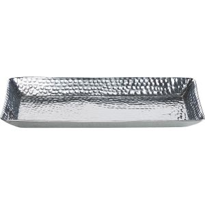 Beliani TIERRADENTRO - Decoratieve schaal - Zilver - Aluminium