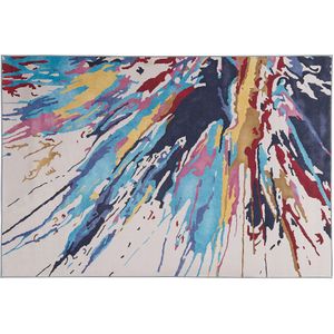 KARABUK - Laagpolig vloerkleed - Multicolor - 140 x 200 cm - Polyester
