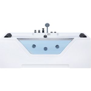 Whirlpool bad wit sanitair acryl 170 x 80 cm 6 massagejets rechthoekig moderne stijl