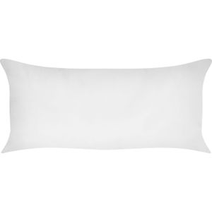 Hoofdkussen wit lycocell japara katoen rechthoekig 40 x 80 cm polyester vulling laag profiel slaapkamer bed