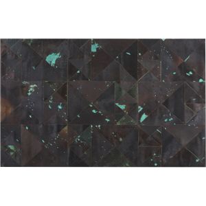 ATALAN - Laagpolig vloerkleed - Bruin - 140 x 200 cm - Koeienhuid leer
