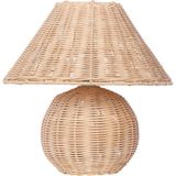 CINDER - Tafellamp - Naturel - Rotan