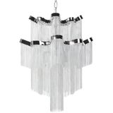 Hanglamp plafond kroonluchter zilver glamour