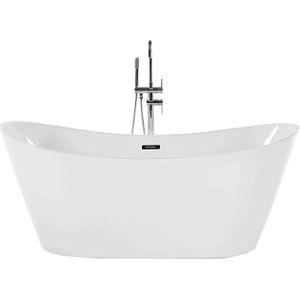 Vrijstaand bad wit acryl ovaal vorm 170 x 69 cm modern design badkamer