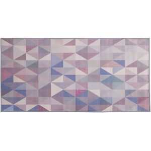 KARTEPE - Laagpolig vloerkleed - Multicolor - 80 x 150 cm - Polyester