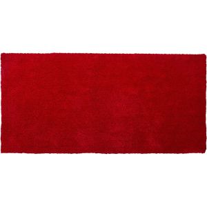 DEMRE - Shaggy vloerkleed - Rood - 80 x 150 cm - Polyester