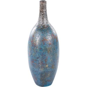 Beliani PIREUS - Decoratieve vaas - Blauw - Terracotta
