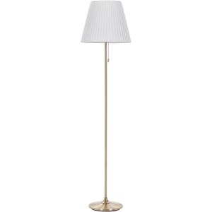 Staande Lamp Brons Wit Polyester Ijzer 148 cm Empire Kap Verlichting Slaapkamer Woonkamer Retro Klassiek