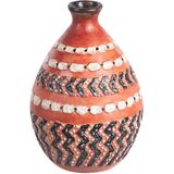 Beliani KUMU - Decoratieve vaas - Bruin - Terracotta