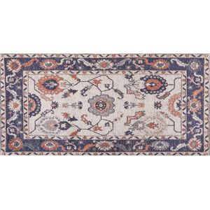 KABTA - Laagpolig vloerkleed - Multicolor - 80 x 150 cm - Katoen