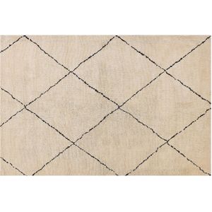 MUTKI - Laagpolig vloerkleed - Beige - 200 x 300 cm - Polyester