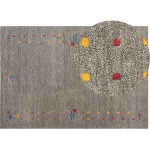 SEYMEN - Modern vloerkleed - Grijs - 160 x 230 cm - Wol