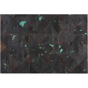 ATALAN - Laagpolig vloerkleed - Bruin - 160 x 230 cm - Koeienhuid leer